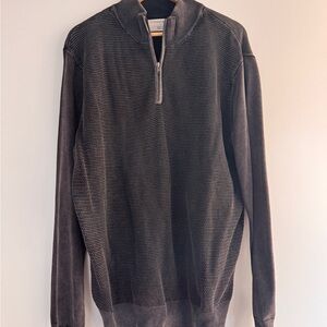 Coast Men's Charcoal Zip-Up Sweater